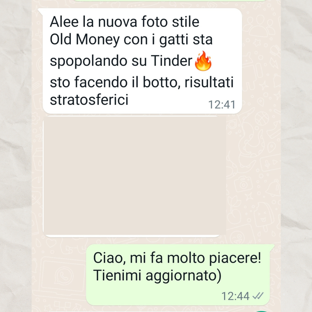Commento cliente soddisfatto dopo Image Transformation